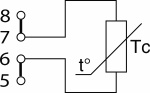 Схема подключения термопреобразователя сопротивления по 2-х проводной схеме
