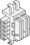 Шинный соединитель на DIN-рейку ME 6,2 TBUS-2 1,5/5-ST-3,81KMG или аналог